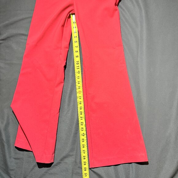 RACHEL ZOE Women's Dress Pants Size 6 Red Wide Leg Flair STRETCH - Picture 7 of 9